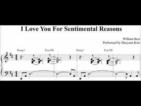 [Ballad Jazz Piano] I Love You For Sentimental Reasons (sheet music)