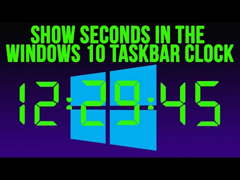 How to Display Seconds in the Windows 10 Taskbar Clock - Method 2