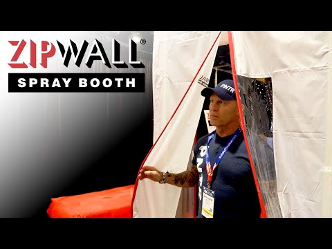 Welcome to the Future of Spray Painting: The ZipWall Spray Booth!