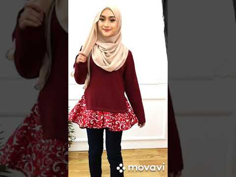 Zoe Arissa Muslimah Blouse Korean New Fashion