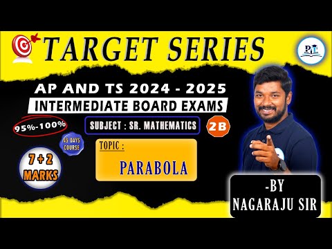 PARABOLA Class 12 One Shot || IPE 2025 || PHYSICS IN TELUGU || #mathematics #maths #parabola