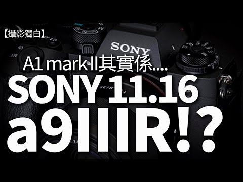 Sony a9III 有R版本！A1II採用a9III 機身、30fps、改良接目鏡、Ai主體辨識、1秒預攝、8.5級畫面中央防震、改良畫質.......11.19見真章！