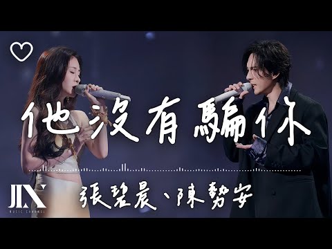 張碧晨、陳勢安 l 他沒有騙你【高音質 動態歌詞 Lyrics】