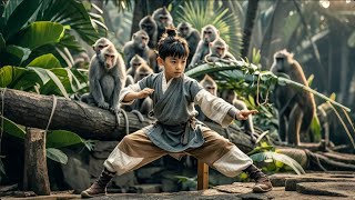 Kung fu film!Boy unexpectedly discovers a secret manual in a monkey forest,mastering supreme skills!