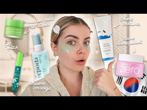 Je teste les MEILLEURS produits de SKINCARE CORÉENNE 🇰🇷