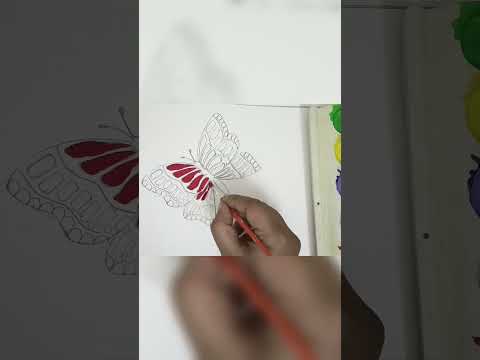 "Quick butterfly drawing tutorial! 🦋✨ #Shorts #Drawing"