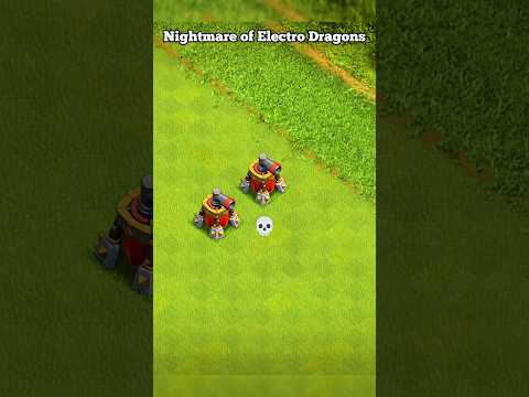 Nightmare of Electro Dragons ll Clash of clans ll #shorts #clashofclans #coc