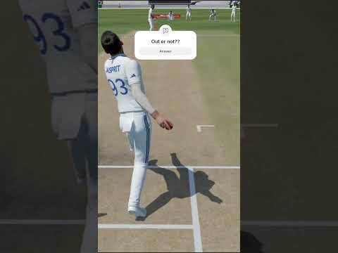 UNPLAYABLE BALL BOWLING BY FT.JASPRIT BUMRAH 🔥 🇮🇳 IND VS BAN CRICKET24 #shorts