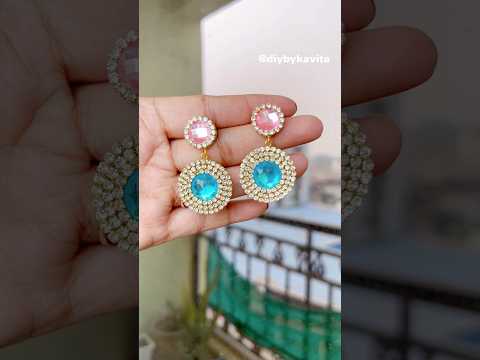 Diy Beautiful Earrings✨❤️ #shorts #trending #explore #diyearrings #diycraft #craft