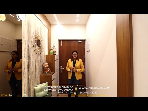 3BHK Premium Interiors at Brigade Cornerstone Utopia, Bangalore | Glaks Kitchen | Aristo Wardrobe