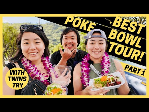 Eating ALL the Poke Bowls in Hawaii - Best Poke Bowl Food Tour Part 1