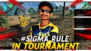 SIGMA RULE IN FREE FREE TOURNAMENT || VASIYO SIGMA RULE || @vasiyocrj7