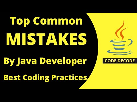 NEVER WRITE CODE LIKE THIS | Top Common Mistakes by Java Developer Best Coding Practices Code Decode