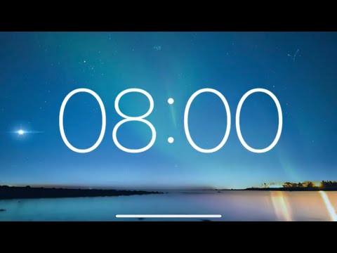 8 Minute Timer - Night Timer Ambience by the Sea