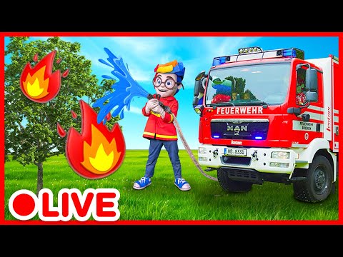 Fire truck and firefighter for kids 🔥🚒 Educational video for kids | Kidibli