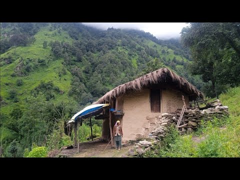 Nepal Rural Village life | Traditional Mountain Village | Most Relaxing Rainy season | Rural Life