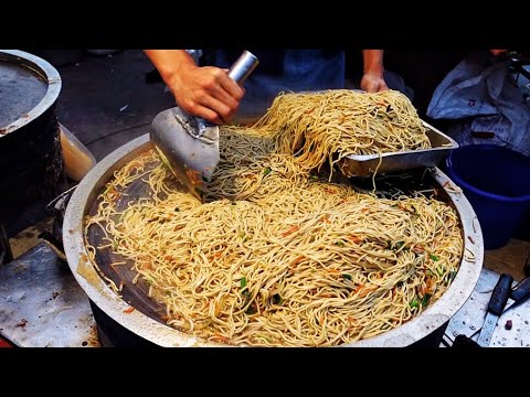 Night market collection of eating up in Taiwan