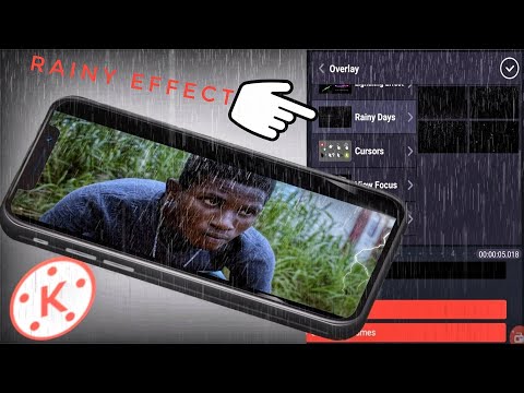 ☔Rainy Effect Tutorial in kinemaster / No Green screen ❌