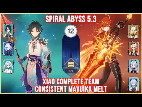 FIVE CONSISTENT MELT MAVUIKA! Xiao Complete Team x Mavuika Melt | Spiral Absys 5.3 | Genshin Impact