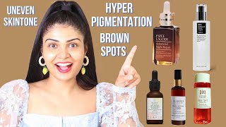 Skincare for HYPERPIGMENTATION - RETINOIDS, VITAMIN C, AHA & BHA #indianskincare