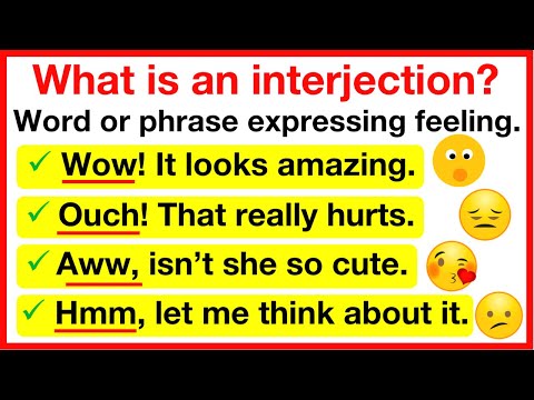 INTERJECTIONS 🤔 | What is an interjection? | Learn with examples | Parts of speech 8