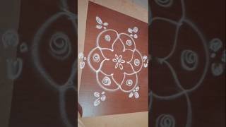 Simple rangoli design #daily