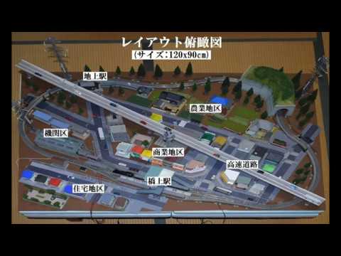 N Gauge 走行動画---非電化エンドレス軌道 平野編