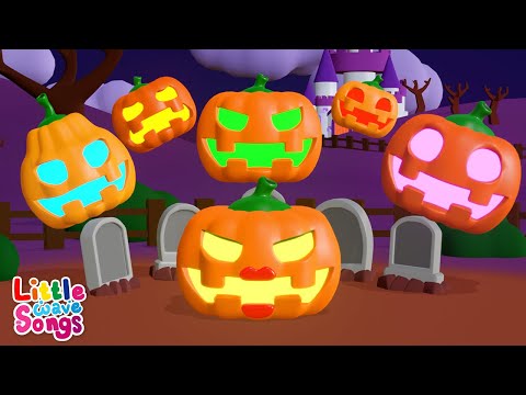 Five Little Halloween Pumpkins | Kids Songs | Little Wave Songs - Baby Coco