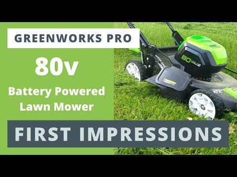 Greenworks Pro 80v Mower in HD - FIRST IMPRESSIONS Review - See it In Action Extreme Conditons