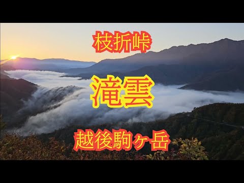 【山の絶景】枝折峠から越後駒ケ岳にちょっと登ったところの滝雲（新潟県）「なるほど確かに滝だわ。ふ～ん」