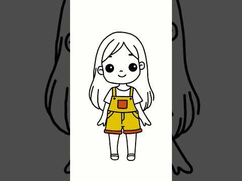 How to Draw a Cute Girl 👧🎨