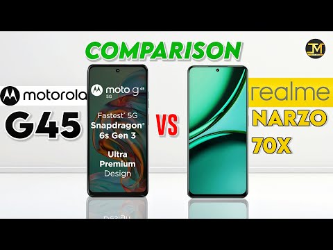 Motorola G45 vs Realme Narzo 70x : Which Phone is Best ❓😯