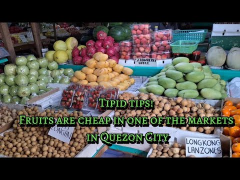 Fruits are cheap in one of the market in Quezon City. Perfect this coming holiday season