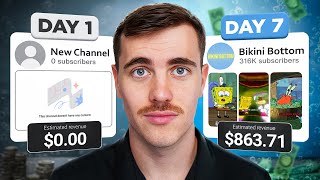 I BLEW UP a YouTube Channel in 7 Days to Prove it's NOT Luck