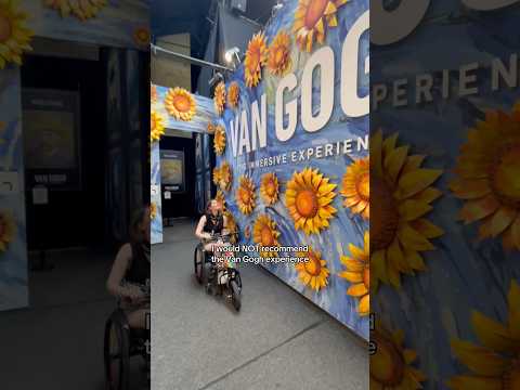 Accessibility fail at the London Van Gogh Experience 😅 #wheelchairuser #disabled #accessibility