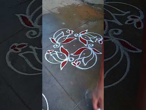 #shortsvideo#rangoli#lotuskolam#dailyrangoli#muggulu#lakshmi's kolam