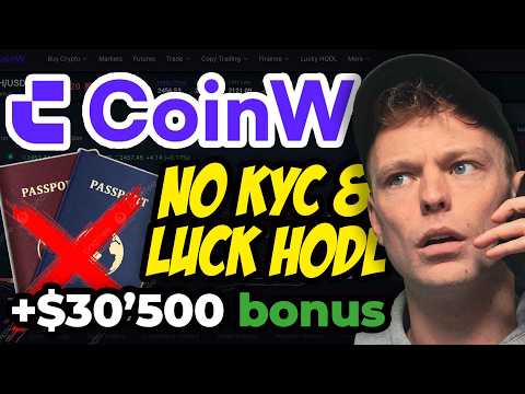 CoinW Exchange Tutorial - NON KYC Exchange | Is CoinW Safe? (And BIG Bonus)