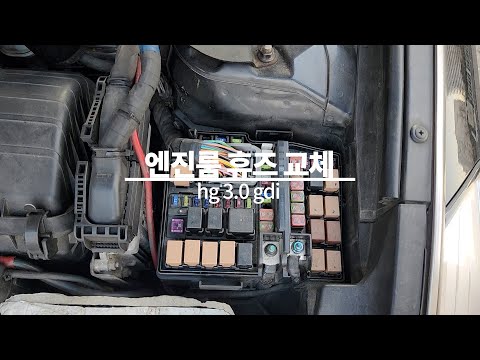 엔진룸 퓨즈 교체