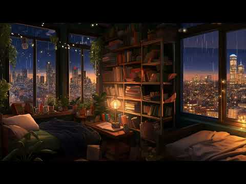 Late Night Vibes ☂️ Rainy Study Time  📚 Lofi Hip Hop Mix [Beats To Relax / Study To]