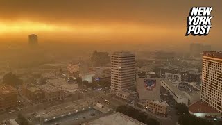 Smoke from California fires makes downtown LA look like something out of a sci-fi movie