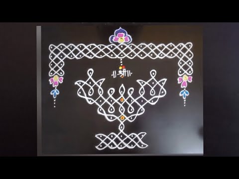 Akshaya paatre/ battalu rangoli |balli rangoli|melikalamuggulu | kambikolam