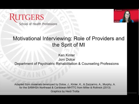 Motivational Interviewing and its Use in Behavioral Health - Session 1 of 4