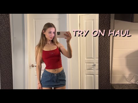 Sexy Try On Haul: Tops And Short Skirt