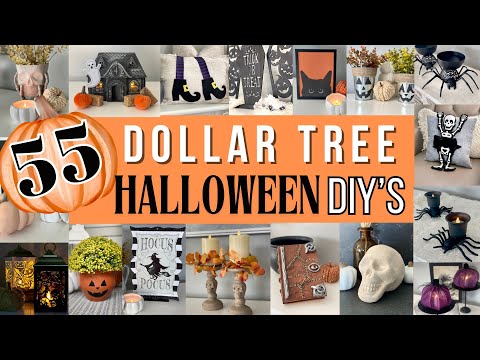 🎃 55 DOLLAR TREE Halloween DIYs | Easy High End HALLOWEEN Decor | Best HALLOWEEN DIY Hacks 2024