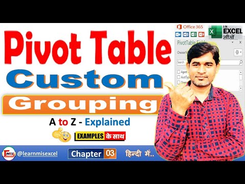 Pivot Table Custom Grouping | How to group a Pivot Table Manually | Part 3