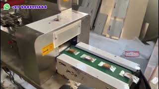 Auto feeding Flow Wrapping Machine | Cookies Automatic Flow wrapping machine | Flow wrap machine