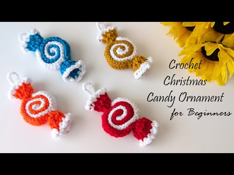 DIY Crochet Christmas Candy Ornaments l l Crochet for Beginners l l Simple and Easy Crochet