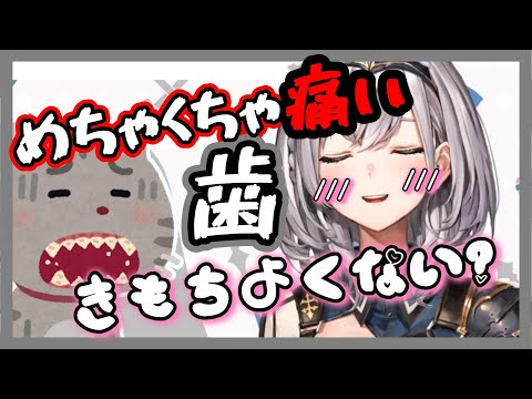 歯の痛みに気持ちよさを感じるエムな団長【ホロライブ切り抜き/白銀ノエル】