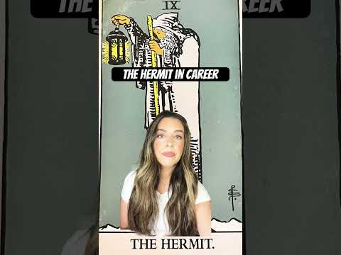 Tarot Cards in Career: The Hermit #tarot #tarotcardmeanings #thehermittarot