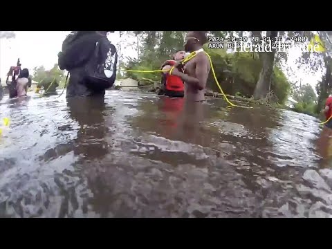 Bodycam shows rescues in Hillsborough in Milton's aftermath; drone footage shows more Florida damage